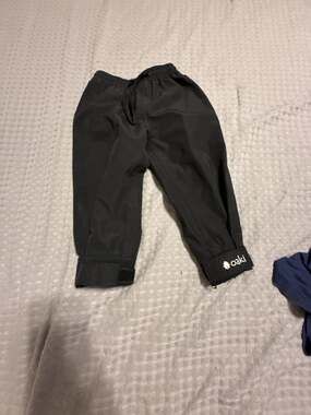 Oaki Kids Trail Rain Pants in Black